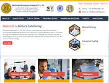 Tablet Screenshot of biocareindia.com